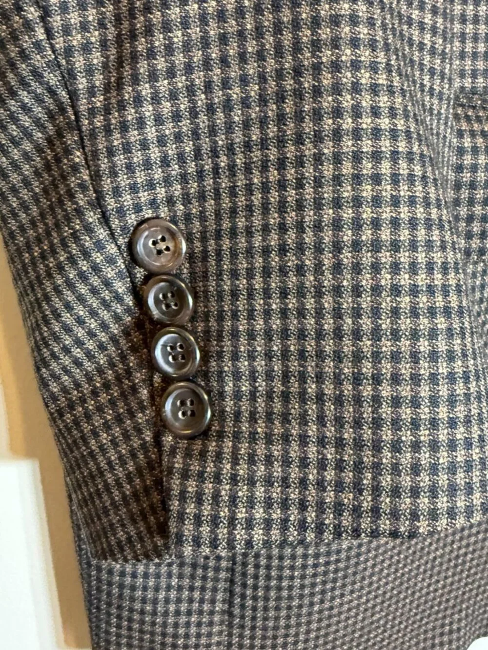Hart Schaffner Marx Plaid Wool Sport Coat Dinner Jacket Blazer Men's 48R Brown